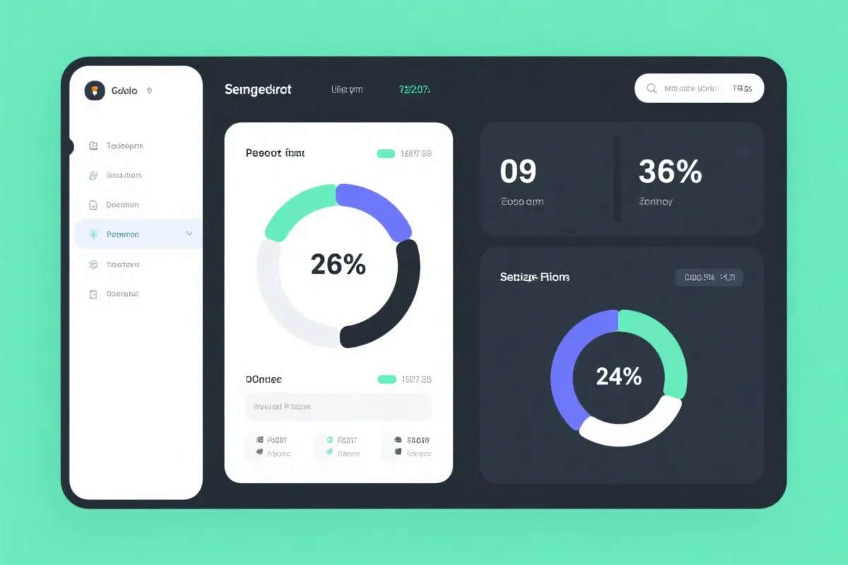 历史数据与统计可视化插画