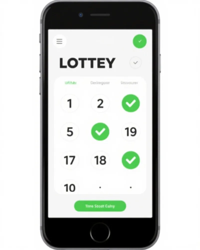 Mobile Interface for Lottery Results
